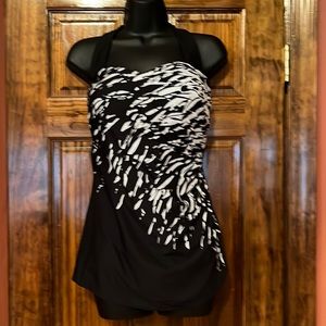 Black & White One Piece Swimsuit